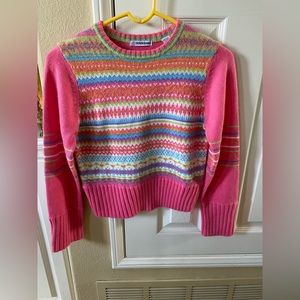 Barbie pink pastel colors and lurex soft sweater🌸🌸🌳🌳